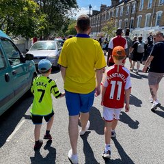 Frost boys on our way to The Emirates